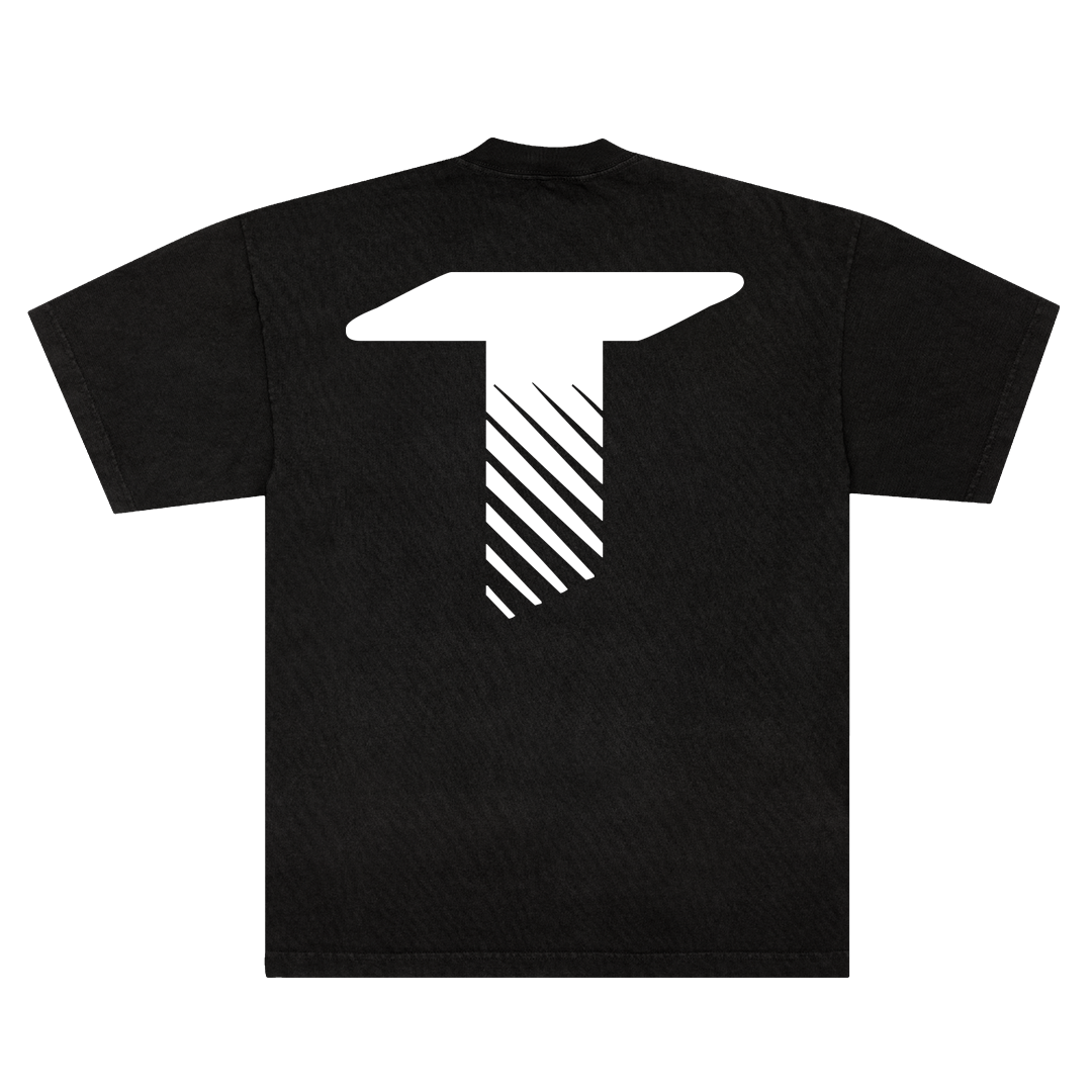 Trinity Social Logo Tee Black "White Logo"